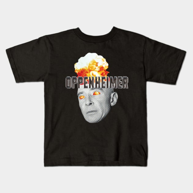 OPPENHEIMER WITH TITLE Kids T-Shirt by prophtt